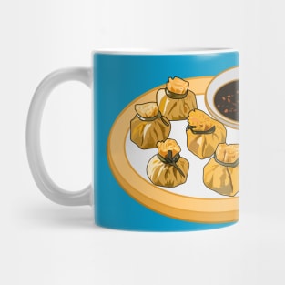 Thai shrimp purse cartoon illustration Mug